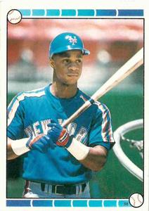 1989 Topps Stickers #98 Darryl Strawberry Front