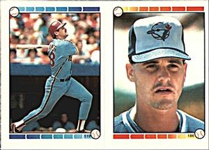 1989 Topps Stickers #119 / 186 Chris James / Jimmy Key Front