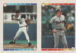 1989 Topps Stickers #130 / 295 Mike Dunne / Dave Gallagher Front