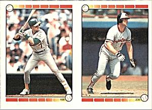 1989 Topps Stickers #168 / 235 Walt Weiss / Terry Kennedy Front