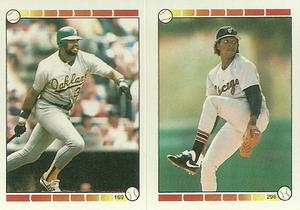 1989 Topps Stickers #169 / 296 Dave Parker / Melido Perez Front
