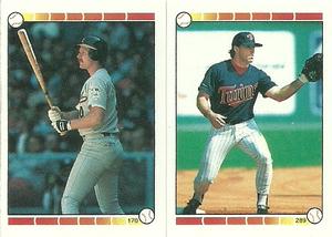 1989 Topps Stickers #170 / 289 Carney Lansford / Gary Gaetti Front