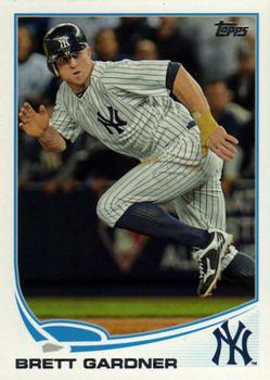 2013 Topps New York Yankees #NYY-6 Brett Gardner Front