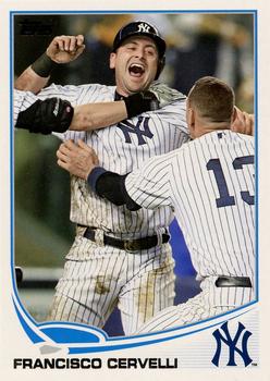 2013 Topps New York Yankees #NYY-13 Francisco Cervelli Front