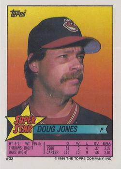 1989 Topps Stickers - Super Star Backs #32 Doug Jones Front