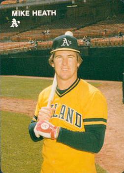1984 Mother's Cookies Oakland Athletics #9 Mike Heath Front