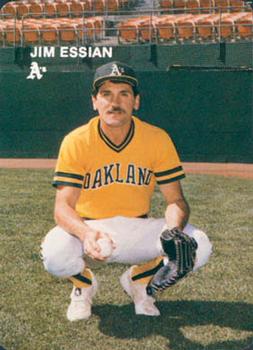 1984 Mother's Cookies Oakland Athletics #19 Jim Essian Front