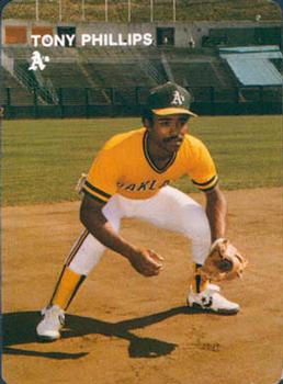 1984 Mother's Cookies Oakland Athletics #23 Tony Phillips Front
