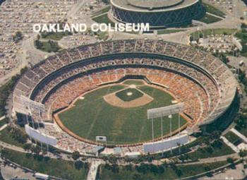 1984 Mother's Cookies Oakland Athletics #28 Oakland Coliseum Front