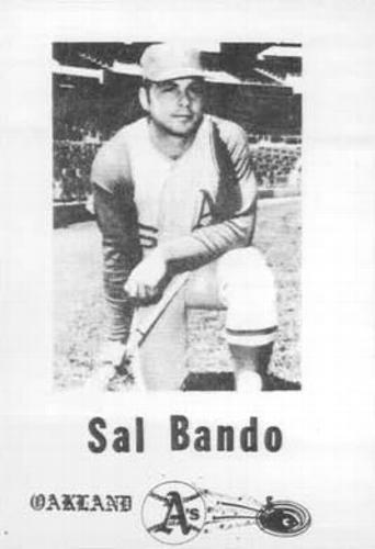 1969 Broder Oakland Athletics (unlicensed) #2 Sal Bando Front