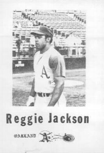 1969 Broder Oakland Athletics #NNO Reggie Jackson Front