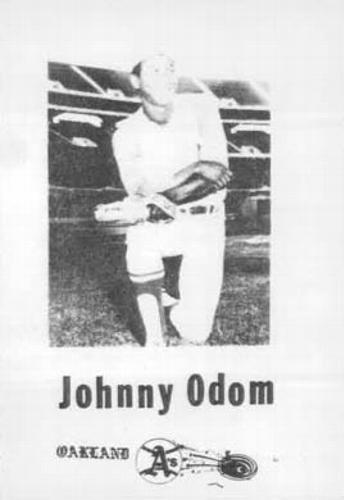 1969 Broder Oakland Athletics #NNO Johnny Odom Front