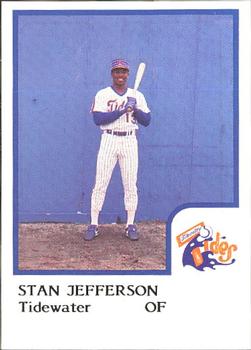 1986 ProCards Tidewater Tides #NNO Stan Jefferson Front
