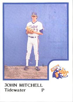 1986 ProCards Tidewater Tides #NNO John Mitchell Front