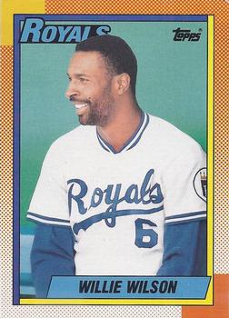 1990 O-Pee-Chee #323 Willie Wilson Front