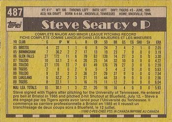 1990 O-Pee-Chee #487 Steve Searcy Back