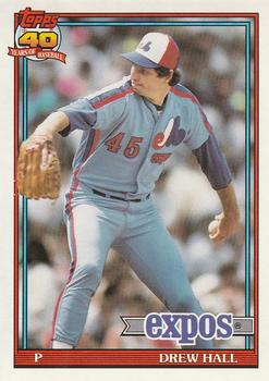 1991 O-Pee-Chee #77 Drew Hall Front