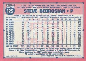 1991 O-Pee-Chee #125 Steve Bedrosian Back