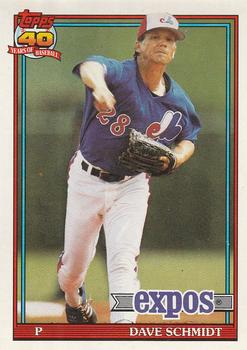 1991 O-Pee-Chee #136 Dave Schmidt Front