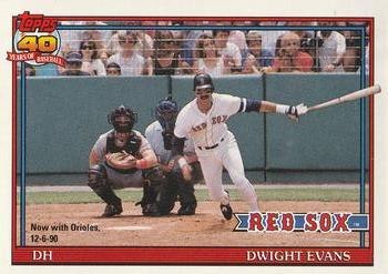 1991 O-Pee-Chee #155 Dwight Evans Front
