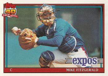 1991 O-Pee-Chee #317 Mike Fitzgerald Front