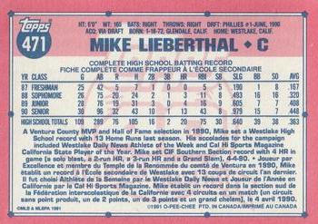Mike Lieberthal #683 Score 1991 Baseball RC Trading Card