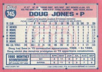 1991 O-Pee-Chee #745 Doug Jones Back