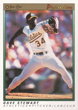 1991 O-Pee-Chee Premier #115 Dave Stewart Front