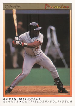 1991 O-Pee-Chee Premier #81 Kevin Mitchell Front