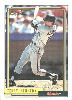 1992 O-Pee-Chee #253 Terry Kennedy Front