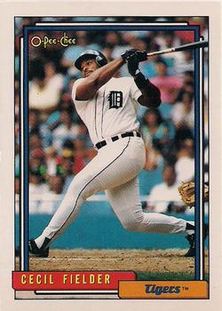 1992 O-Pee-Chee #425 Cecil Fielder Front