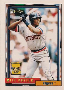 1992 O-Pee-Chee #522 Milt Cuyler Front