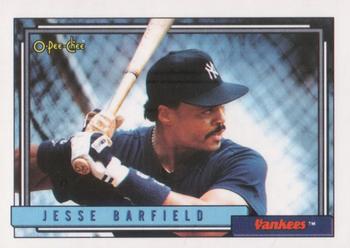 1992 O-Pee-Chee #650 Jesse Barfield Front