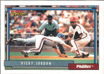 1992 O-Pee-Chee #103 Ricky Jordan Front