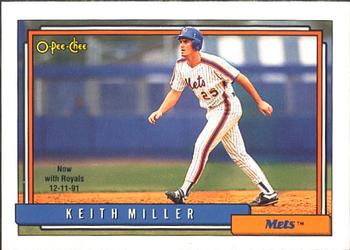 1992 O-Pee-Chee #157 Keith Miller Front