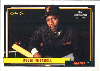 1992 O-Pee-Chee #180 Kevin Mitchell Front