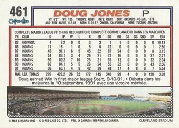 1992 O-Pee-Chee #461 Doug Jones Back