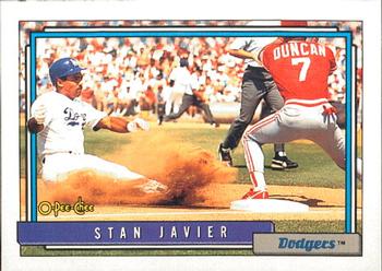1992 O-Pee-Chee #581 Stan Javier Front