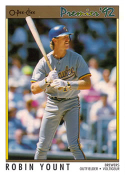 1992 O-Pee-Chee Premier #111 Robin Yount Front