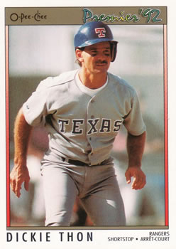1992 O-Pee-Chee Premier #19 Dickie Thon Front