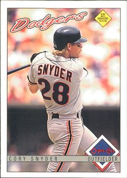 1993 O-Pee-Chee #250 Cory Snyder Front