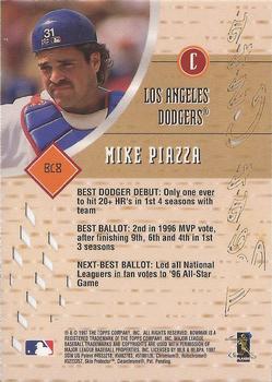 1997 Bowman's Best - Best Cuts #BC8 Mike Piazza Back