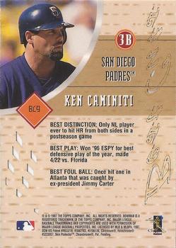 1997 Bowman's Best - Best Cuts #BC9 Ken Caminiti Back