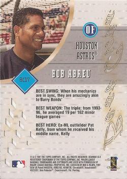 1997 Bowman's Best - Best Cuts #BC17 Bob Abreu Back