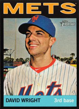 2013 Topps Heritage - Black #465 David Wright Front