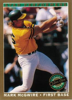 1993 O-Pee-Chee Premier - Star Performers #16 Mark McGwire Front