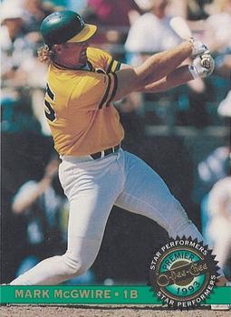 1993 O-Pee-Chee Premier - Star Performers Foil #16 Mark McGwire Front