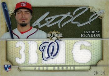 2013 Topps Triple Threads - Black Silver Ink #156 Anthony Rendon Front