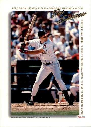 1994 O-Pee-Chee - All-Stars Gold Foil Exchange 5x7 #10 Tim Salmon Front