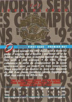 1994 O-Pee-Chee - World Champions #5 John Olerud  Back